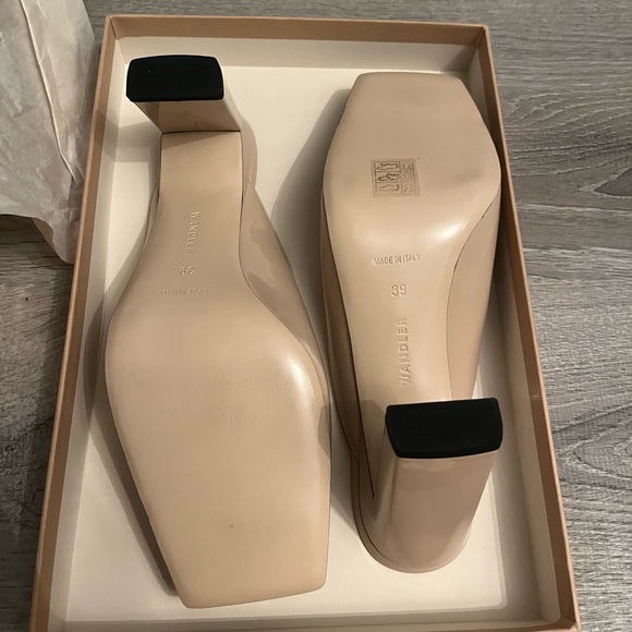 WANDLER - ISA sandal goat leather shiny almond size 39 - Picture 9 of 14